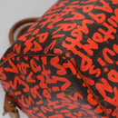 LOUIS VUITTON Monogram Graffiti Speedy 30 Hand Bag Orange M93705 LV Auth 114571A-14