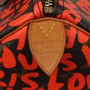 LOUIS VUITTON Monogram Graffiti Speedy 30 Hand Bag Orange M93705 LV Auth 114571A-16