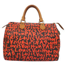 LOUIS VUITTON Monogram Graffiti Speedy 30 Hand Bag Orange M93705 LV Auth 114571A-2