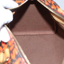 LOUIS VUITTON Monogram Graffiti Speedy 30 Hand Bag Orange M93705 LV Auth 114571A-21