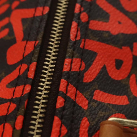 LOUIS VUITTON Monogram Graffiti Speedy 30 Hand Bag Orange M93705 LV Auth 114571A