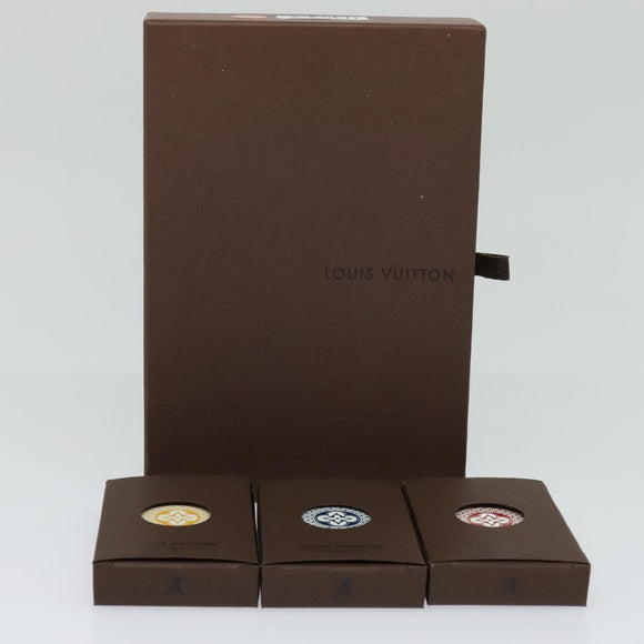 LOUIS VUITTON Playing Cards 3 Set Red Blue yellow LV Auth 114583SM