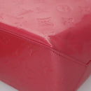 LOUIS VUITTON Monogram Vernis Reade PM Hand Bag FuchsiaPink M91221 Auth 114585V-14