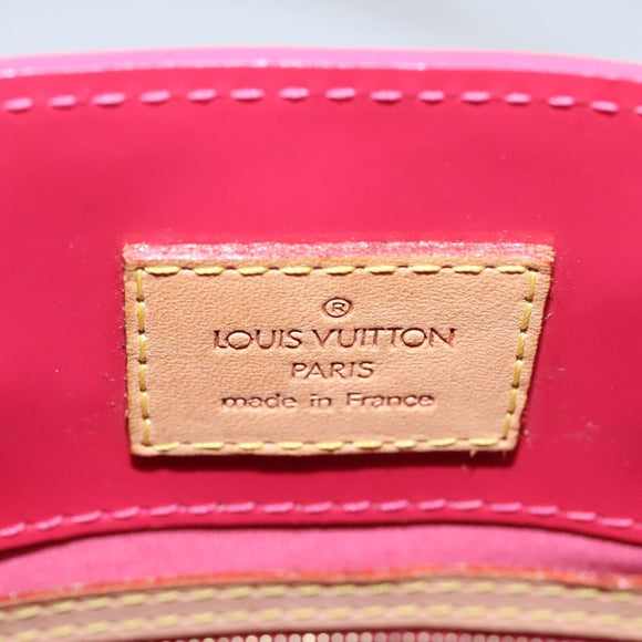 LOUIS VUITTON Monogram Vernis Reade PM Hand Bag FuchsiaPink M91221 Auth 114585V