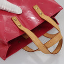 LOUIS VUITTON Monogram Vernis Reade PM Hand Bag FuchsiaPink M91221 Auth 114585V-6