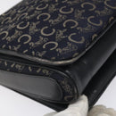 CELINE C Sulky Shoulder Bag Canvas Navy Auth 114587-14