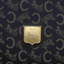 CELINE C Sulky Shoulder Bag Canvas Navy Auth 114587-17