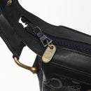 CELINE C Sulky Shoulder Bag Canvas Navy Auth 114587-11