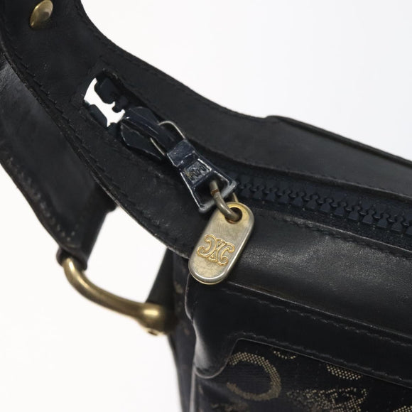 CELINE C Sulky Shoulder Bag Canvas Navy Auth 114587