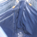 CELINE C Sulky Shoulder Bag Canvas Navy Auth 114587-19