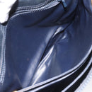 CELINE C Sulky Shoulder Bag Canvas Navy Auth 114587-22