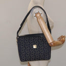 CELINE C Sulky Shoulder Bag Canvas Navy Auth 114587-25