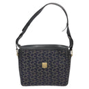 CELINE C Sulky Shoulder Bag Canvas Navy Auth 114587-13