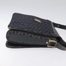 CELINE C Sulky Shoulder Bag Canvas Navy Auth 114587-3