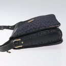 CELINE C Sulky Shoulder Bag Canvas Navy Auth 114587-4