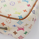 LOUIS VUITTON Monogram Multicolor Trousse Wapity Pouch White M58033 Auth 114598V-15