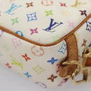 LOUIS VUITTON Monogram Multicolor Trousse Wapity Pouch White M58033 Auth 114598V-16