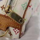 LOUIS VUITTON Monogram Multicolor Trousse Wapity Pouch White M58033 Auth 114598V-9