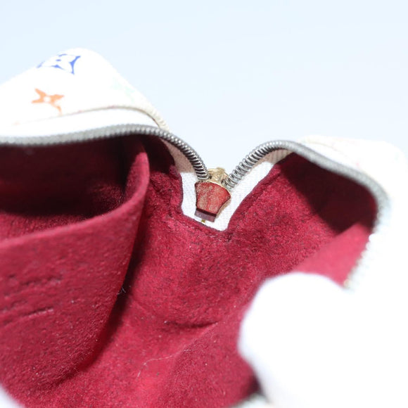 LOUIS VUITTON Monogram Multicolor Trousse Wapity Pouch White M58033 Auth 114598V