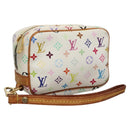 LOUIS VUITTON Monogram Multicolor Trousse Wapity Pouch White M58033 Auth 114598V-1