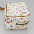 LOUIS VUITTON Monogram Multicolor Trousse Wapity Pouch White M58033 Auth 114598V-3