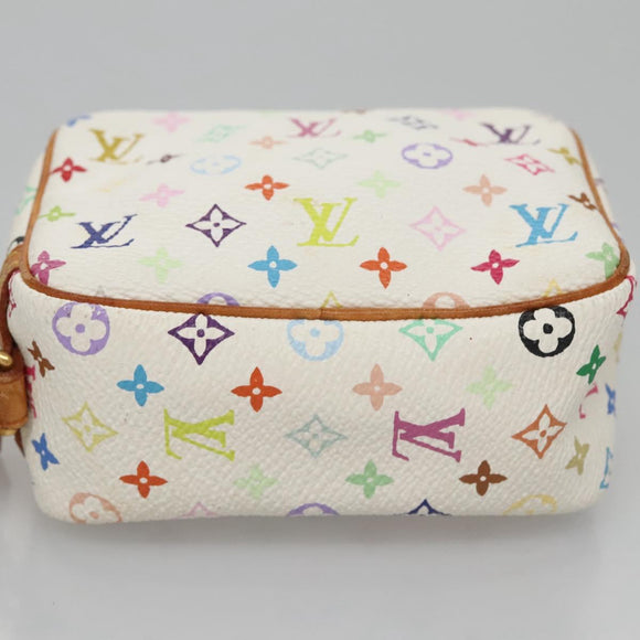 LOUIS VUITTON Monogram Multicolor Trousse Wapity Pouch White M58033 Auth 114598V