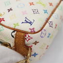 LOUIS VUITTON Monogram Multicolor Trousse Wapity Pouch White M58033 Auth 114598V-7