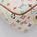 LOUIS VUITTON Monogram Multicolor Trousse Wapity Pouch White M58033 Auth 114598V-14