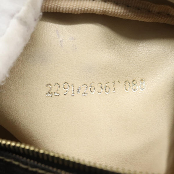 FENDI Zucca Canvas Pouch Brown Black Auth 114599V