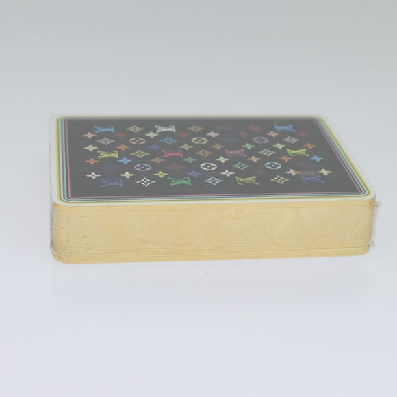LOUIS VUITTON Monogram Multicolor Playing Cards Black White LV Auth 114606V