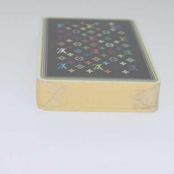 LOUIS VUITTON Monogram Multicolor Playing Cards Black White LV Auth 114606S