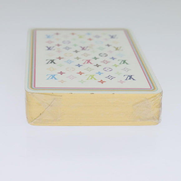 LOUIS VUITTON Monogram Multicolor Playing Cards Black White LV Auth 114606S
