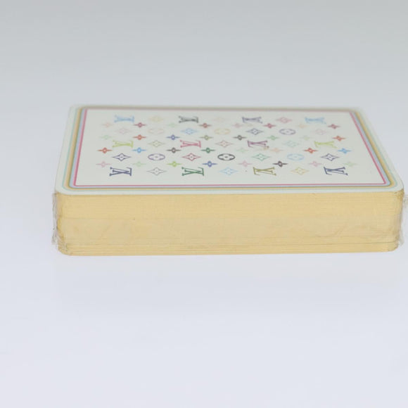 LOUIS VUITTON Monogram Multicolor Playing Cards Black White LV Auth 114606S