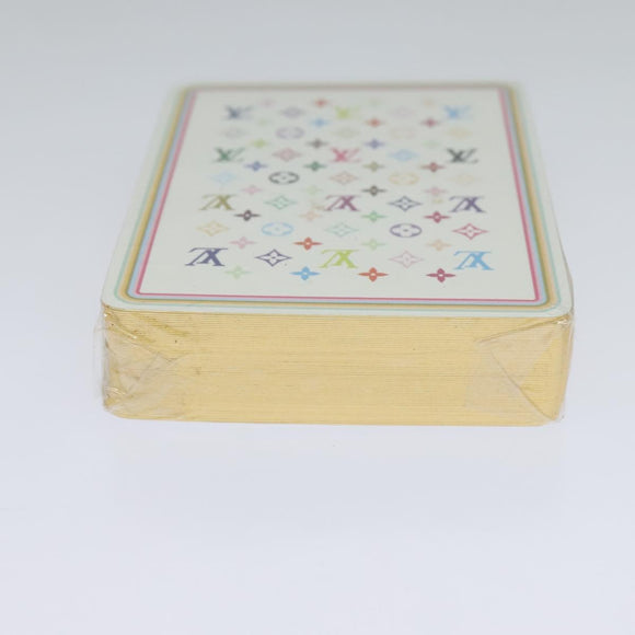LOUIS VUITTON Monogram Multicolor Playing Cards Black White LV Auth 114606S