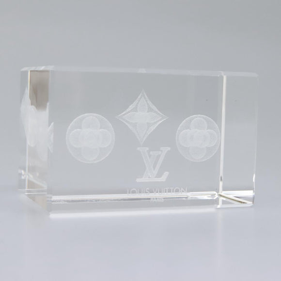 LOUIS VUITTON Paper weight Clear LV Auth 114607SM