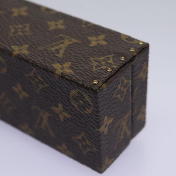 LOUIS VUITTON Monogram Necklace case Jewelry Box LV Auth 114618SV