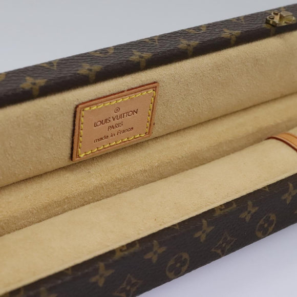 LOUIS VUITTON Monogram Necklace case Jewelry Box LV Auth 114618SV