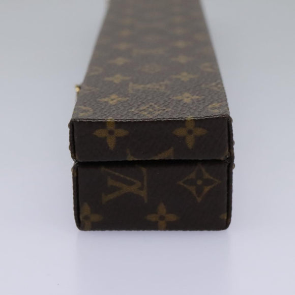 LOUIS VUITTON Monogram Necklace case Jewelry Box LV Auth 114618SV