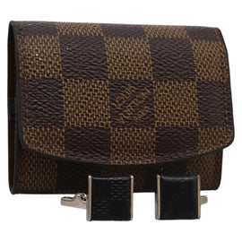 LOUIS VUITTON Damier Ebene Cuffs Cuff Case LV Auth 114634