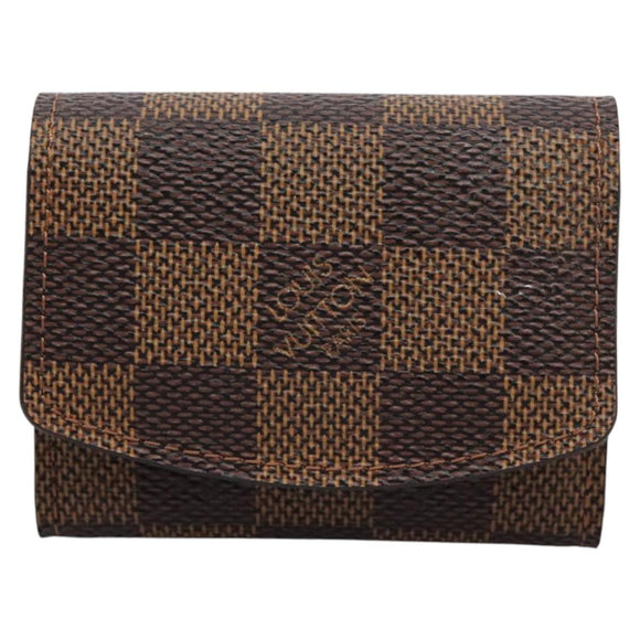 LOUIS VUITTON Damier Ebene Cuffs Cuff Case LV Auth 114638