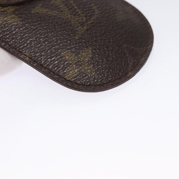 LOUIS VUITTON Monogram Etui Lunette Simple Glasses Case LV Auth 114639