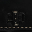 CELINE Hand Bag Leather Black Auth 114646-10