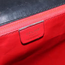 CELINE Hand Bag Leather Black Auth 114646-18