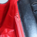 CELINE Hand Bag Leather Black Auth 114646-21