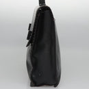 CELINE Hand Bag Leather Black Auth 114646-3