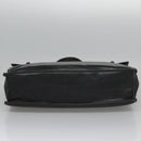 CELINE Hand Bag Leather Black Auth 114646-5
