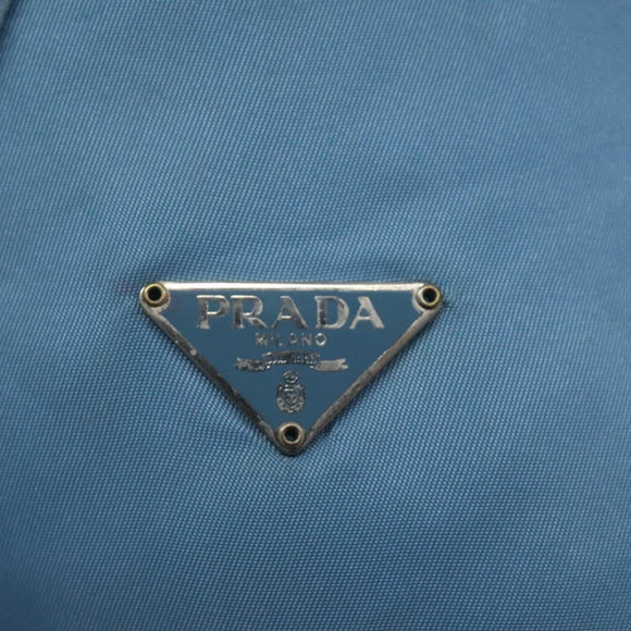PRADA Pouch Nylon Light Blue Auth 114654