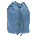 PRADA Pouch Nylon Light Blue Auth 114654-13