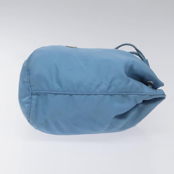 PRADA Pouch Nylon Light Blue Auth 114654