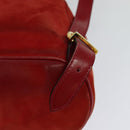 Salvatore Ferragamo Backpack Suede Red Auth 114655-9
